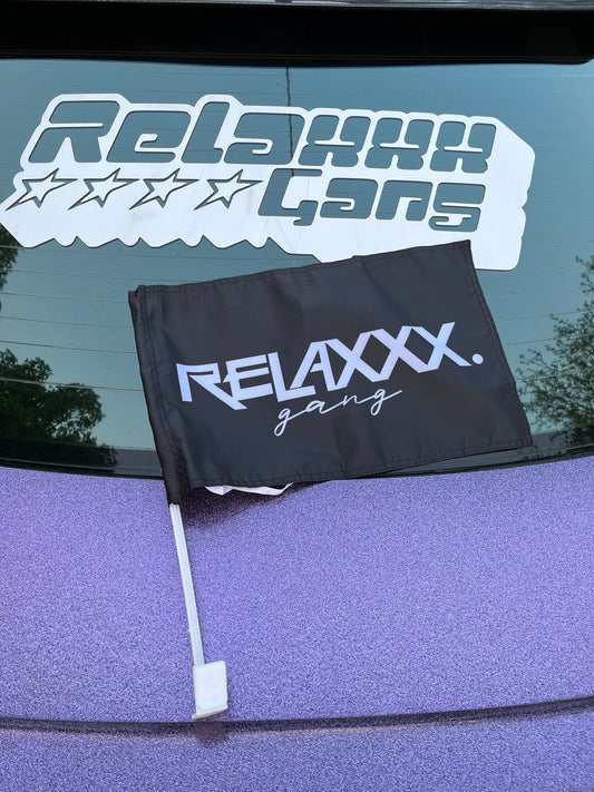 Relaxxx Car Window Flags Black